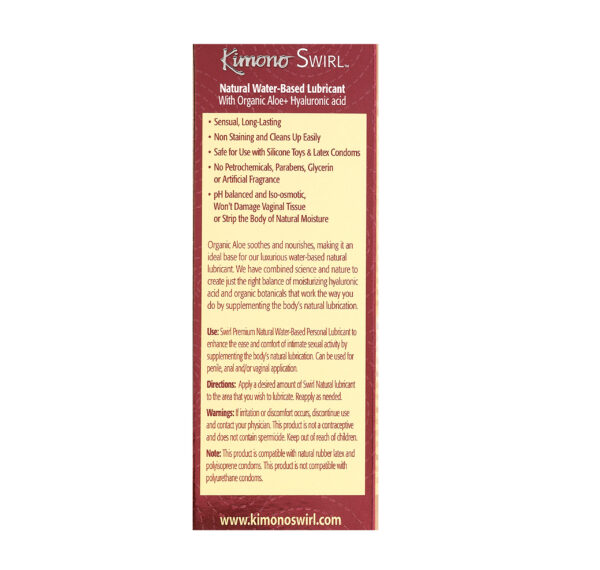 Kimono Swirl Natural Lubricant 3.4 Fl Oz - Image 3