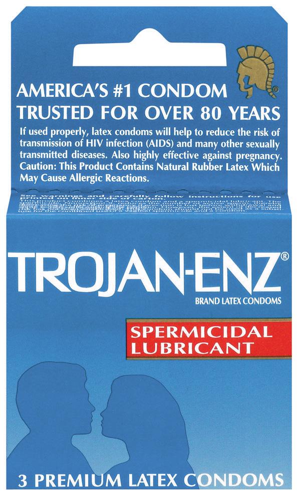 Trojan Enz Spermicidal 3PK