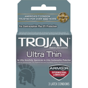 Trojan Ultra Thin Armor 3PK Spermicidal